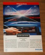 Rara Pubblicità PHILIPS TURBO-SOUND 685 Cassette Autoradio 1988