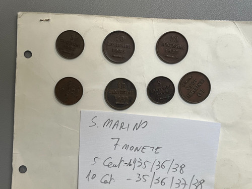 Monete san marino 10 - +,