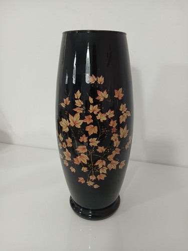 Vaso vintage ceramica nera - vaso,