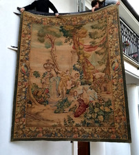 Antico dipinto su tela Succo d'erba prima meta dell'800 265x215 circa no arazzo