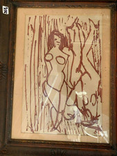 Mino Maccari Tempera 1950