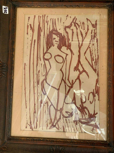 Mino maccari tempera 1950 - mino,