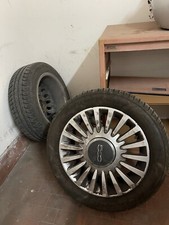 2 cerchi in lega fiat 500 usati Da 15 Con 2 Gomme BFGOODRICH 185/55/R15 82H