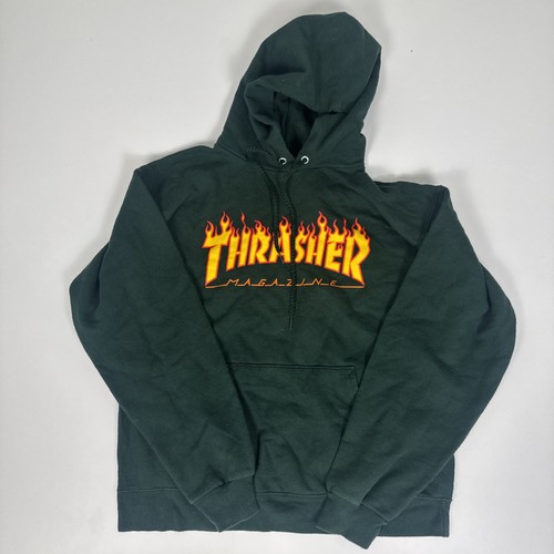 Felpa con cappuccio thrasher - con,