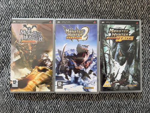 Psp monster hunter freedom - hunter, x3