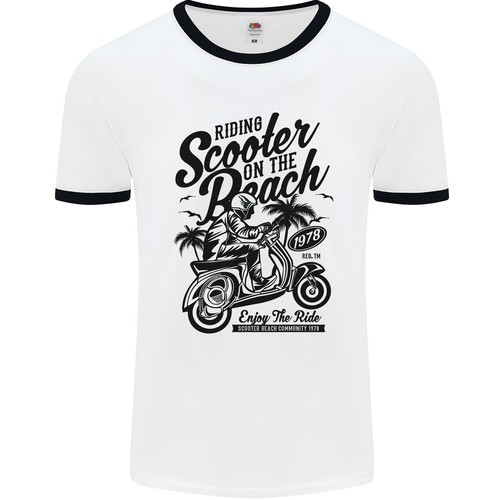 Scooter sulla spiaggia mod - sulla,