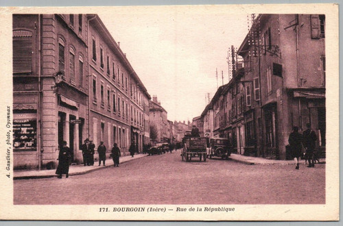 Cpa bourgoin - -, (isère)