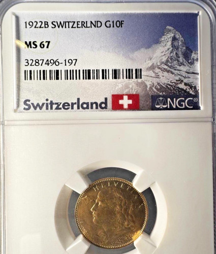 1922 svizzera franchi oro - 1922-b,
