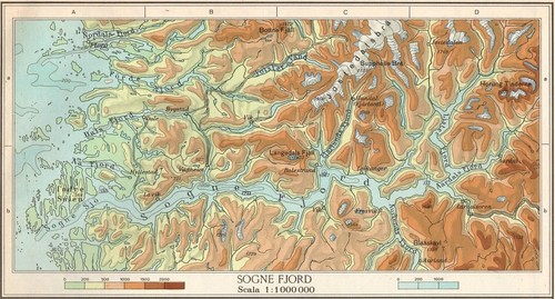 Norvegia sognefjord mappa del - norvegia,