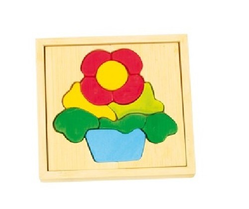 Puzzle legno fiore - in, "fiore",