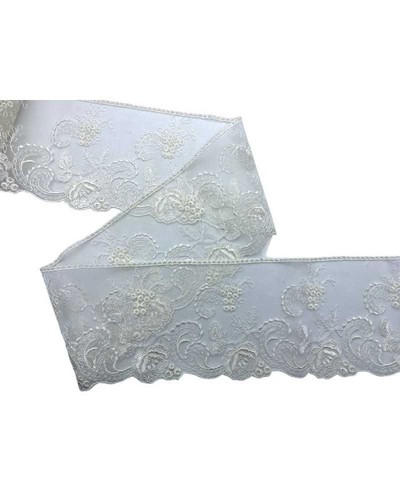 Passamaneria pizzo tulle - passamaneria, panna
