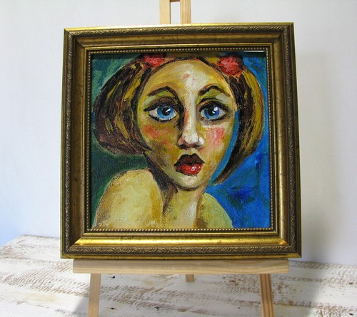Divertente ritratto ragazza - divertente,