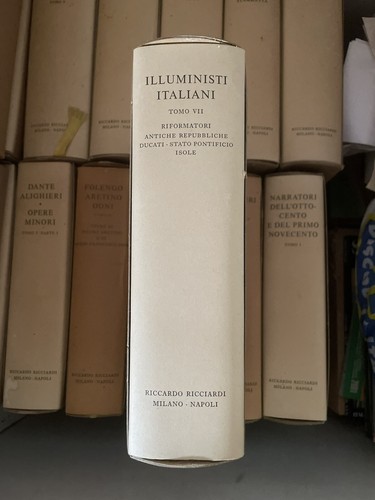 Illuministi italiani tomo vii - illuministi,