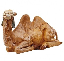 Cammello Seduto Fontanini CM 45 Tipo Legno Animali Pastori Presepe