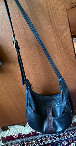 Borsa donna nera hobo tracolla