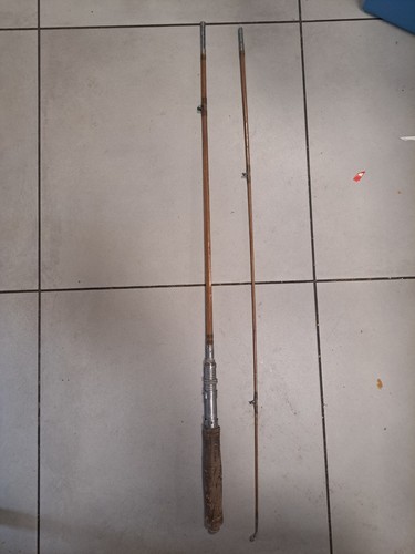 Canne pêche ancienne en - a,