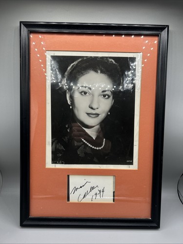 Maria callas 1974 autografo - callas,