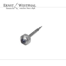 Autentica corona CARTIER con onda, 3,7 mm, acciaio, ottagonale, pietra blu