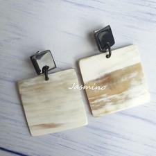 Orecchini in corno di bufalo