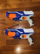 Nerf Guns x2 N Strike Elite Strongarm Blasters Works Kids Foam Gun Shooter Shot