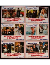 fotobuste HO VINTO LA LOTTERIA DI CAPODANNO neri Parenti paolo villaggio F398