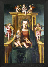 Quadro madonna col bambino - quadro, con