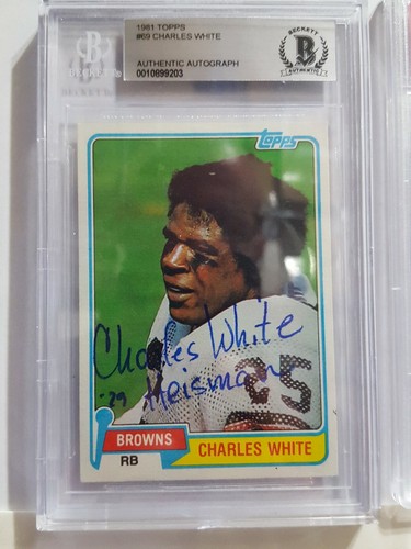 Carta charles white 1981 - carta, topps