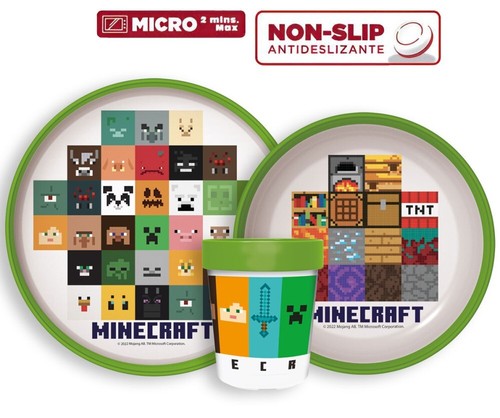 Minecraft set pranzo - da, 3pz