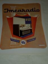 IMCARADIO-RADIO- VECCHIA PUBBLICITA' CARTACEA DEGLI ANNI '50-IMPERDIBILE