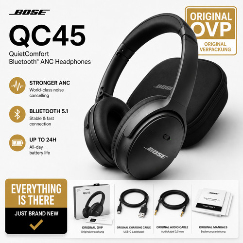 Cuffie bluetooth bose qc45 - bluetooth,