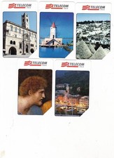 SOLO EURO RARE- SERIE TURISTICHE---5--- SCHEDE  NUOVE