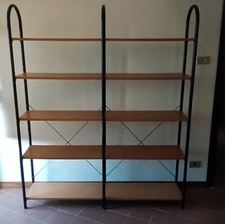 Libreria/Scaffale Ferro E Legno