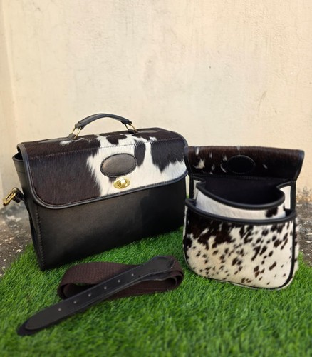 Borsa gamma pelle - capelli, su