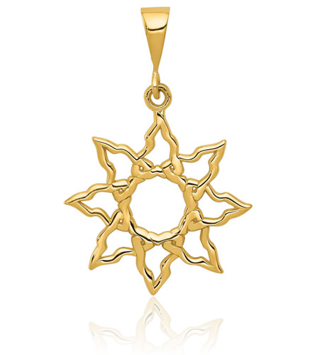 Collana con ciondolo sole