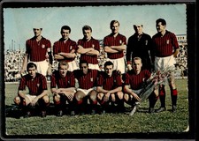 Cartolina Formazione A.C Milan autorizzazione Lega Nazionale 22/09/62