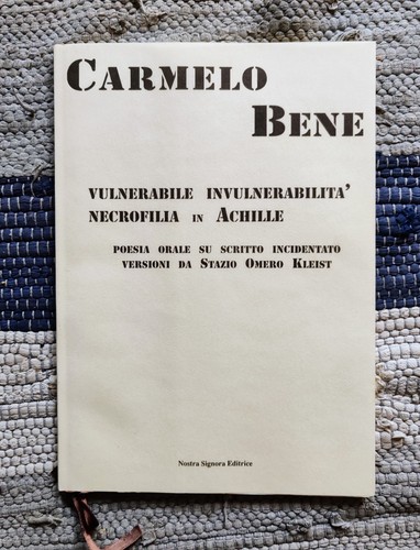 Carmelo bene vulnerabile - bene,
