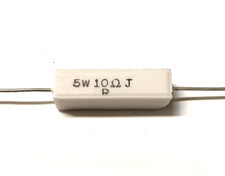 10X RESISTENZA 10 OHM 5W CERAMICA A FILO N.10 PEZZI