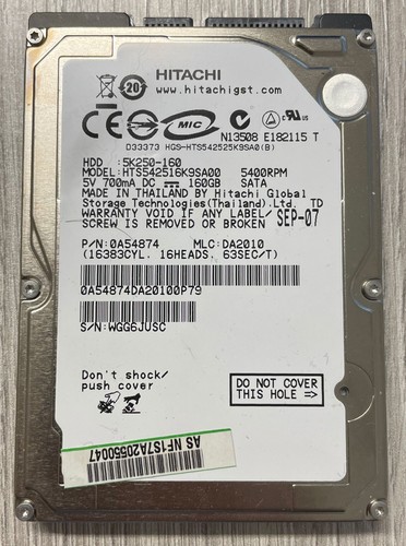 Hard disk hitachi 160gb - 160gb, sata