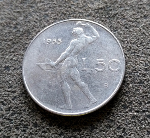 Monnaie italie lire - lire, 1955