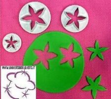KIT 3 STAMPI AD ESPULSIONE TEMA CALICI FIORE PER PASTA DI ZUCCHERO CAKE DESIGN