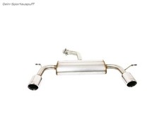 Ulter Acciaio Inox Duplex Sportivo Volkswagen Scirocco 3 Ogni 90mm M.Assorbente