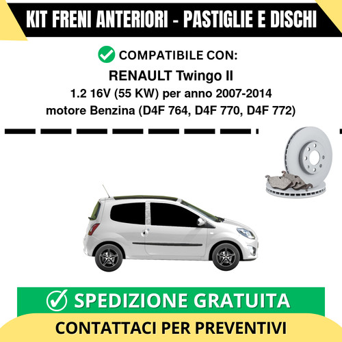 Kit freni anteriori pastiglie - anteriori, (pastiglie