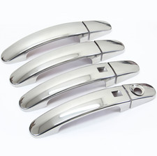 Kit maniglie porte acciaio inox mascherine cromate per Ford Focus II III Grand C Max Kuga 1 2