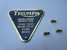 TRIUMPH 'MADE UNDER PATENT'