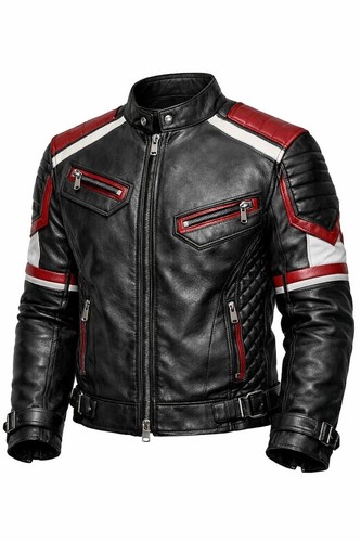 Giacca pelle uomo stile - in,