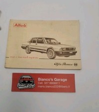 Libretto uso e manutenzione Alfa Romeo Alfa 6