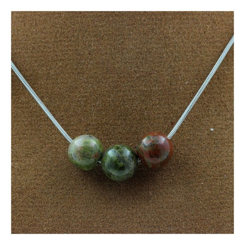 Collana perle unakite mm - unakite, 8