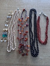 Lotto alta bigiotteria collane e orecchini come nuovi