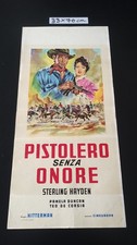 W181 locandina originale PISTOLERO SENZA ONORE riedizione anni 60
