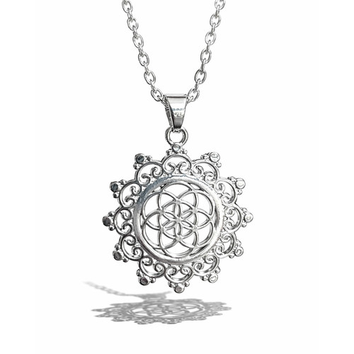 Ciondolo mandala fiore della